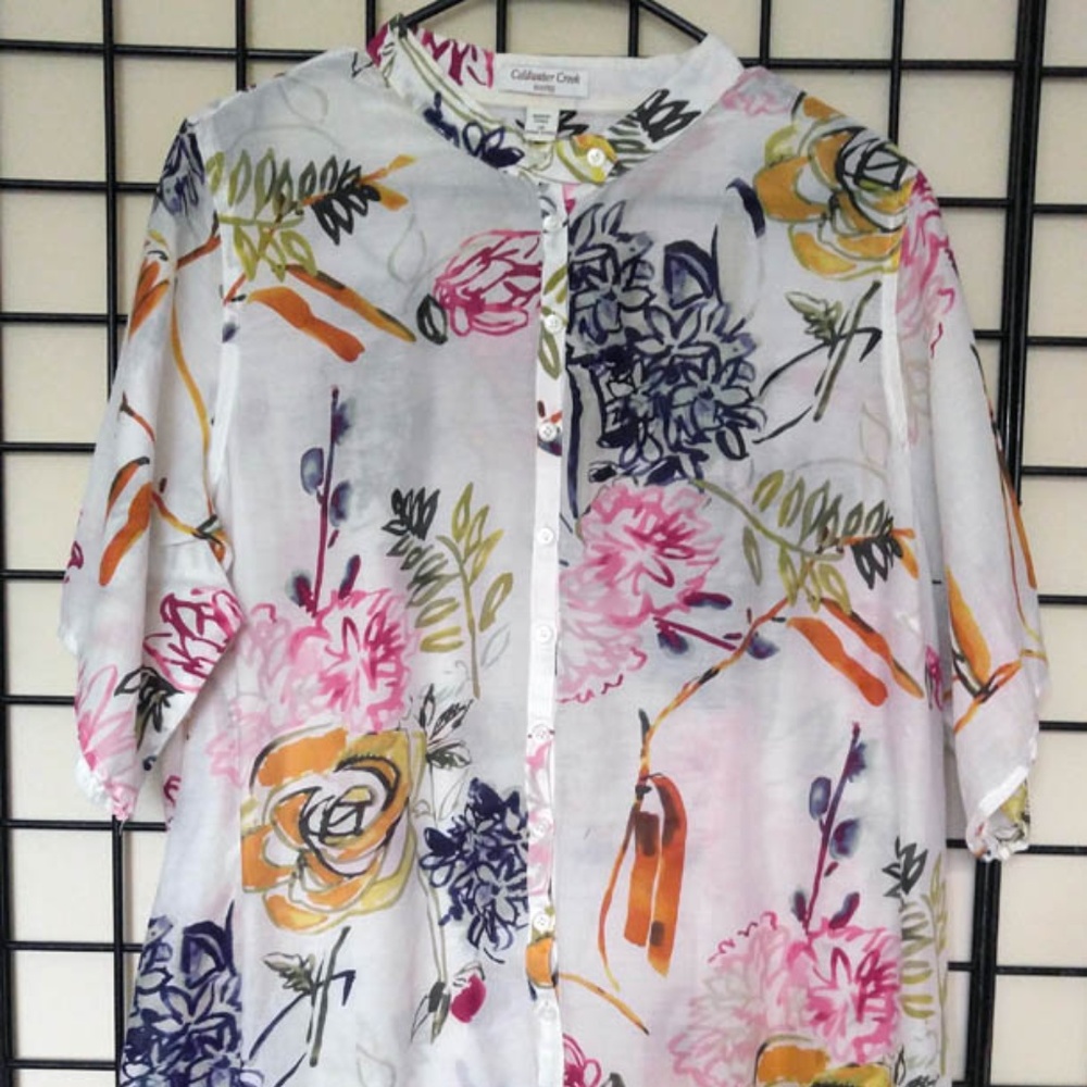 Coldwater Creek Silk/Cotton Blend Blouse